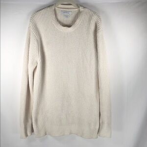 Urban Outfitters Men's Crewneck Sweater in Cream